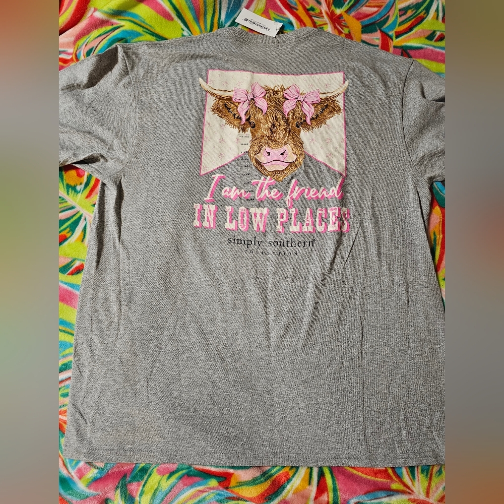 NWT Simply Southern " I Am The Friend In Low Places" XL